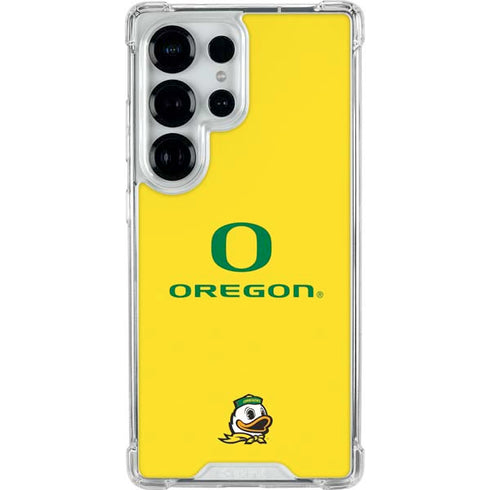 University of Oregon Ducks Green Gradient Galaxy S25 Ultra Clear Case