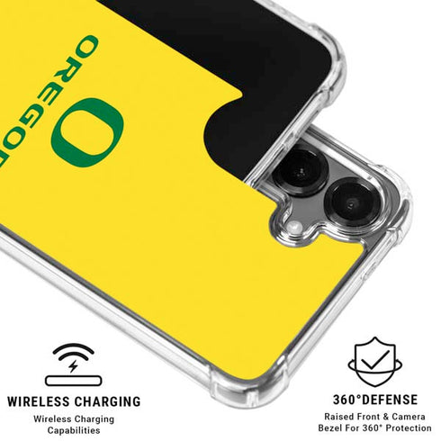 University of Oregon Ducks Green Gradient Galaxy S26 Clear Case