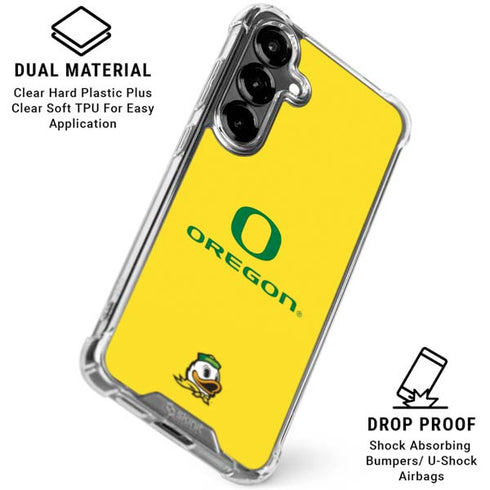 University of Oregon Ducks Green Gradient Galaxy S26 Clear Case