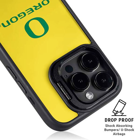 University of Oregon Ducks Green Gradient iPhone 14 Pro Kickstand Case