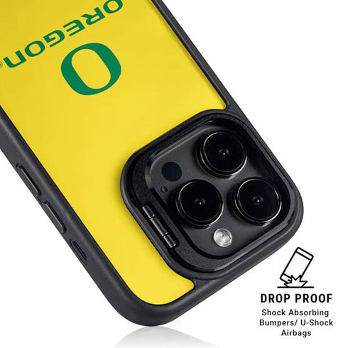 University of Oregon Ducks Green Gradient iPhone 14 Pro Max Kickstand Case