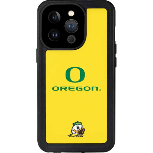 University of Oregon Ducks Green Gradient iPhone 15 Pro Waterproof Case