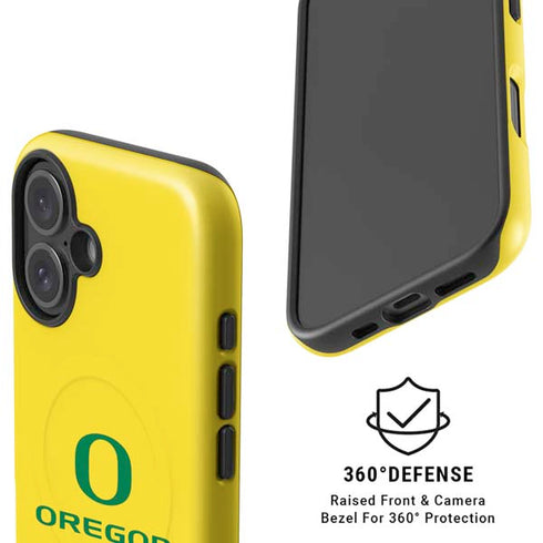 University of Oregon Ducks Green Gradient iPhone 16 Magsafe Impact Case