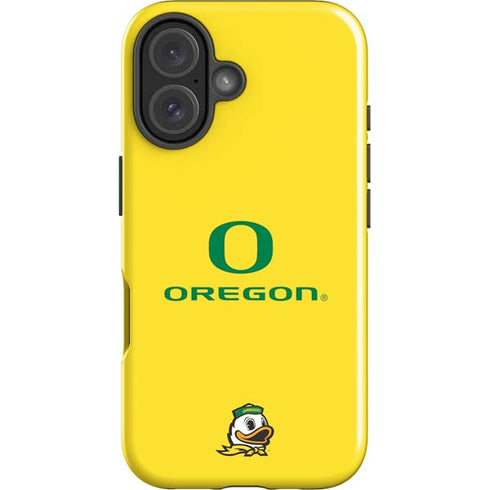 University of Oregon Ducks Green Gradient iPhone 16 Plus Impact Case