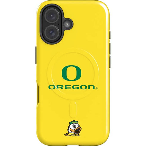 University of Oregon Ducks Green Gradient iPhone 16 Plus Magsafe Impact Case