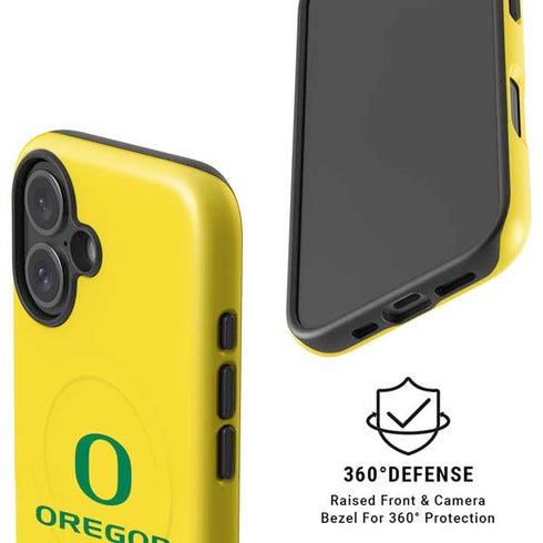 University of Oregon Ducks Green Gradient iPhone 16 Plus Magsafe Impact Case
