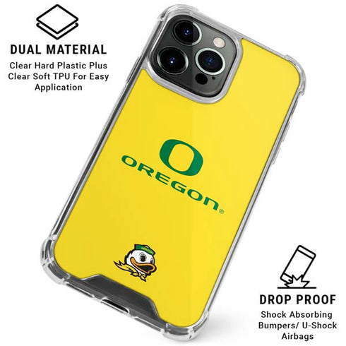 University of Oregon Ducks Green Gradient iPhone 16 Pro Max Clear Case