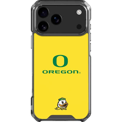 University of Oregon Ducks Green Gradient iPhone 18 Pro Max Clear Case