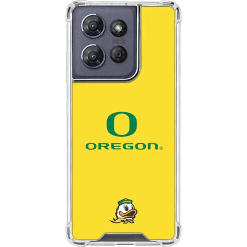 University of Oregon Ducks Green Gradient Moto G Play 5G (2025) Clear Case