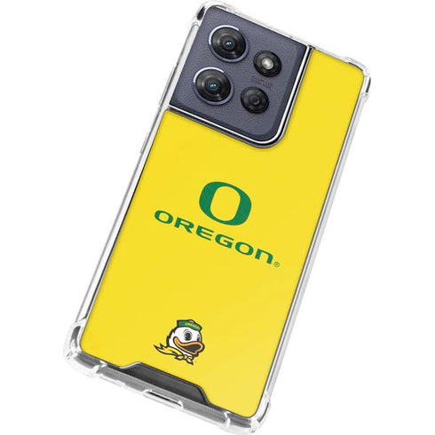 University of Oregon Ducks Green Gradient Moto G Play 5G (2025) Clear Case