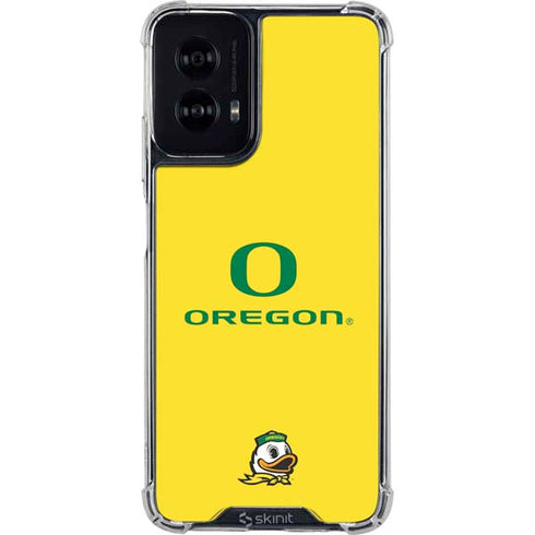 University of Oregon Ducks Green Gradient Moto G Power 5G (2024) Clear Case