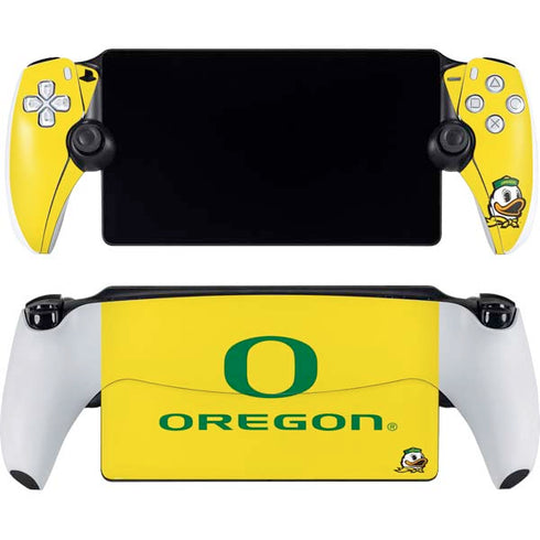 University of Oregon Ducks Green Gradient PlayStation Portal Remote Player Skin