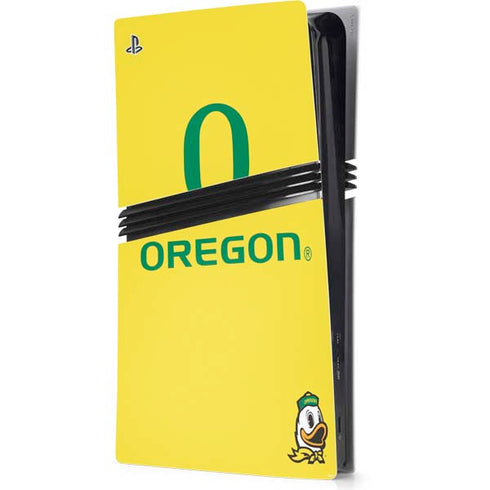 University of Oregon Ducks Green Gradient PS5 Pro Console Skin