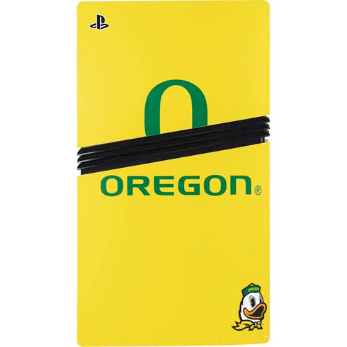 University of Oregon Ducks Green Gradient PS5 Pro Console Skin