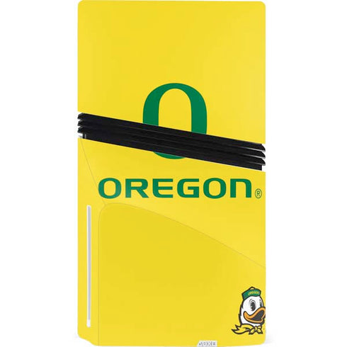 University of Oregon Ducks Green Gradient PS5 Pro Disk Console Skin