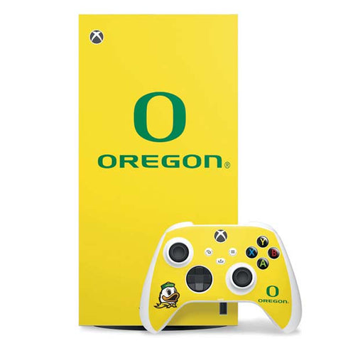 University of Oregon Ducks Green Gradient Xbox Series X Skins