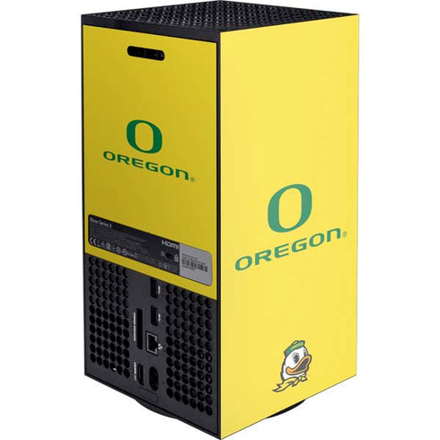 University of Oregon Ducks Green Gradient XBox Series X Digital Edition Console Skin