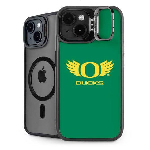 University of Oregon Ducks Green iPhone 14 Plus Kickstand Case