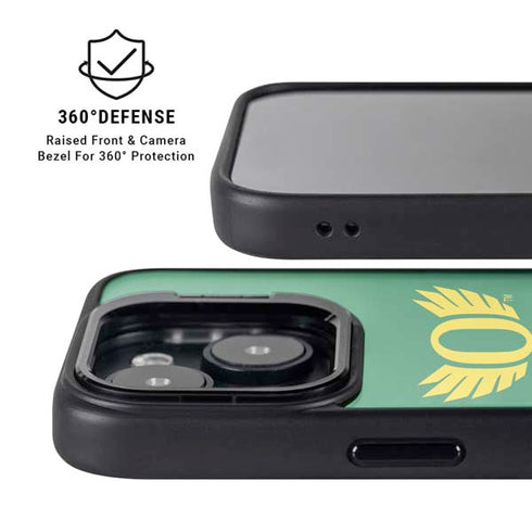 University of Oregon Ducks Green iPhone 14 Plus Kickstand Case