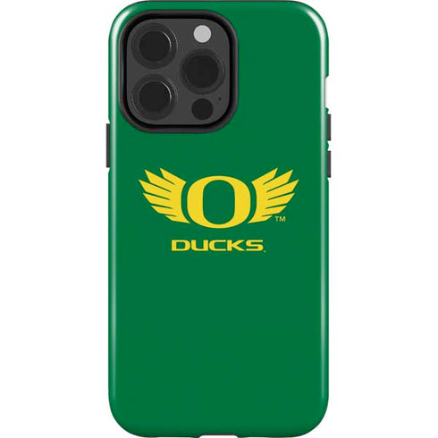 University of Oregon Ducks Green iPhone 15 Pro Impact Case