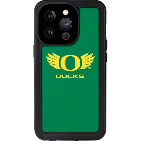 University of Oregon Ducks Green iPhone 15 Pro Waterproof Case