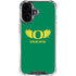 University of Oregon Ducks Green iPhone 16 Clear Case