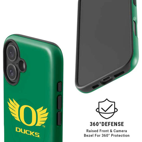 University of Oregon Ducks Green iPhone 16 Magsafe Impact Case