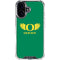 University of Oregon Ducks Green iPhone 16 Plus Clear Case