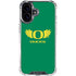 University of Oregon Ducks Green iPhone 16 Plus Clear Case