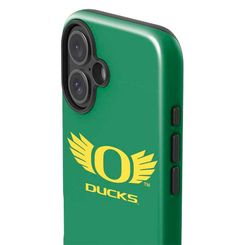 University of Oregon Ducks Green iPhone 16 Plus Impact Case