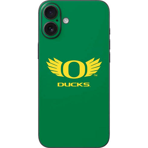 University of Oregon Ducks Green iPhone 16 Plus Skin