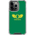 University of Oregon Ducks Green iPhone 16 Pro Max Clear Case