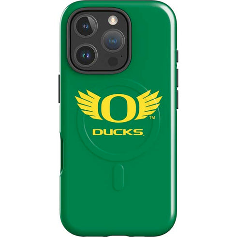 University of Oregon Ducks Green iPhone 16 Pro Max Magsafe Impact Case