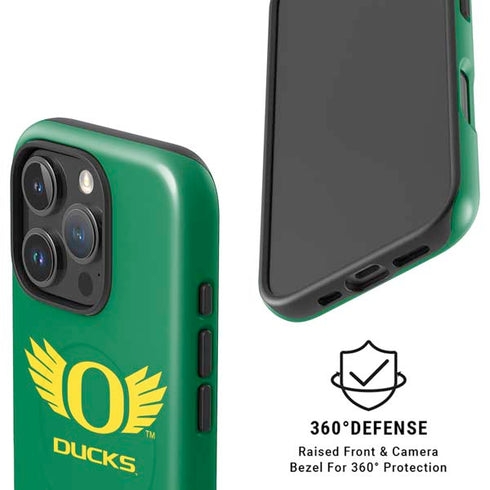 University of Oregon Ducks Green iPhone 16 Pro Max Magsafe Impact Case