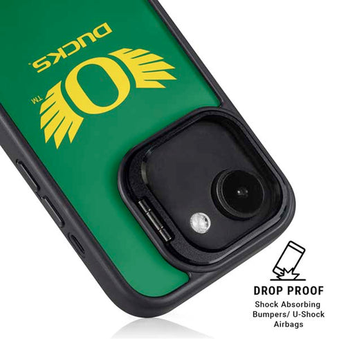University of Oregon Ducks Green iPhone 16e Kickstand Case