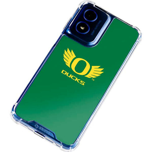 University of Oregon Ducks Green Moto G 5G (2024) Clear Case