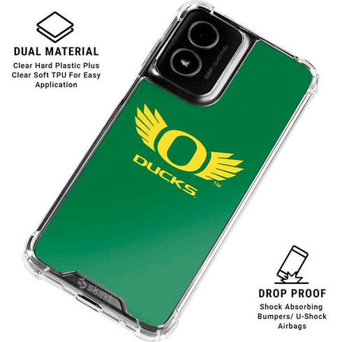University of Oregon Ducks Green Moto G Power 5G (2024) Clear Case