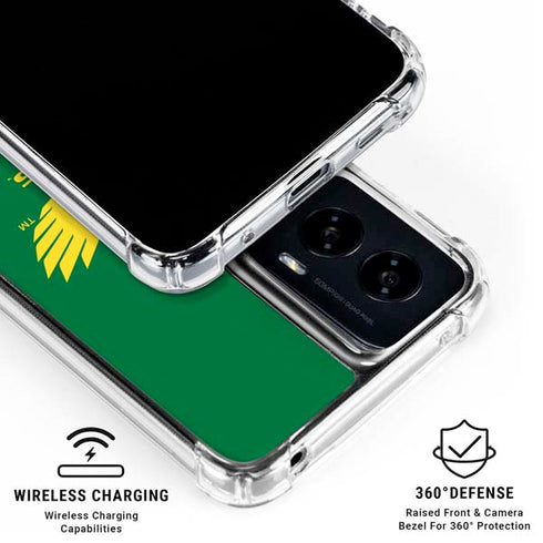 University of Oregon Ducks Green Moto G Power 5G (2024) Clear Case
