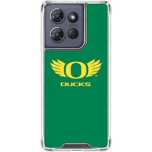 University of Oregon Ducks Green Moto G Stylus 5G (2025) Clear Case