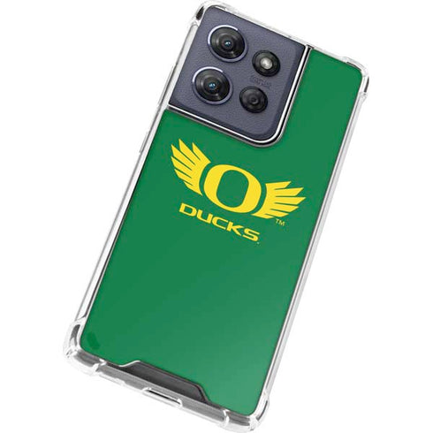 University of Oregon Ducks Green Moto G Stylus 5G (2025) Clear Case