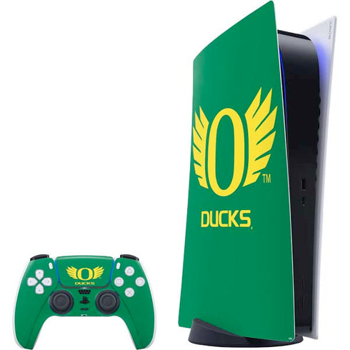 University of Oregon Ducks Green PlayStation PS5 Skins