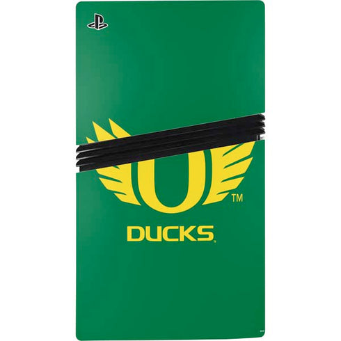 University of Oregon Ducks Green PS5 Pro Console Skin