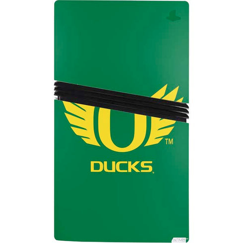 University of Oregon Ducks Green PS5 Pro Console Skin