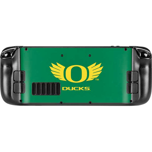 University of Oregon Ducks Green Steam Deck Handheld Gaming Computer OLED Skin