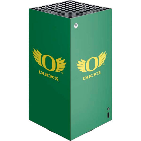 University of Oregon Ducks Green XBox Series X Digital Edition Console Skin