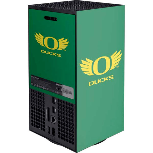 University of Oregon Ducks Green XBox Series X Digital Edition Console Skin