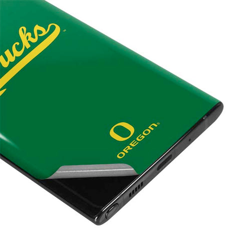 University of Oregon Ducks Logo and Wings Galaxy Note 10 Plus Skin