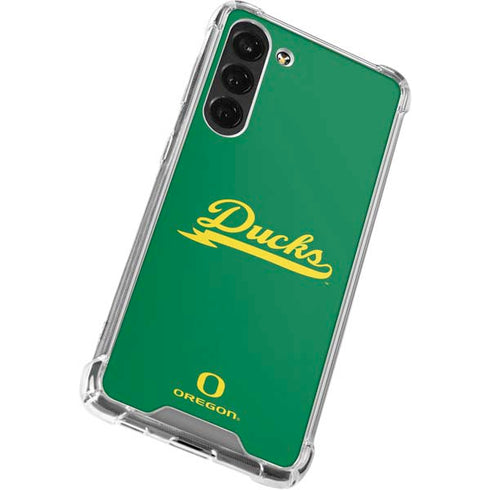 University of Oregon Ducks Logo and Wings Galaxy S24 FE Clear Case