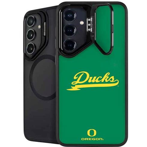 University of Oregon Ducks Logo and Wings Galaxy S25 Plus Kickstand Case