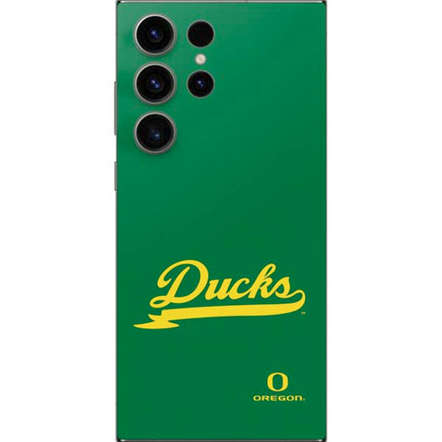 University of Oregon Ducks Logo and Wings Galaxy S25 Ultra Skin